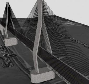 重庆马桑溪长江大桥SU模型下载_sketchup草图大师SKP模型