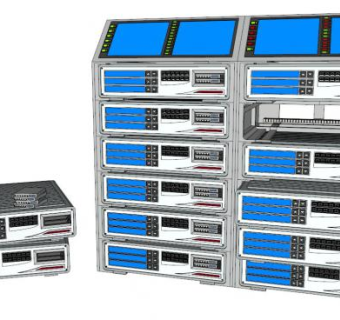 服务器机组SU模型_su模型下载 草图大师模型_SKP模型