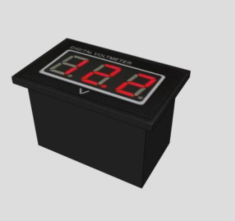 数字电压表SU模型_su模型下载 草图大师模型_SKP模型