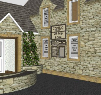 礼品店咖啡厅SU模型下载_sketchup草图大师SKP模型