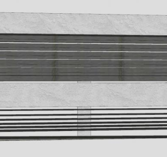 室内百叶帘墙饰SU模型下载_sketchup草图大师SKP模型