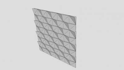 现代室内墙SU模型下载_sketchup草图大师SKP模型