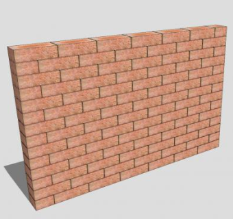 砖壁砖墙SU模型下载_sketchup草图大师SKP模型