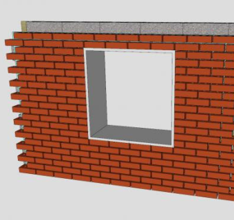 墙剖面图SU模型下载_sketchup草图大师SKP模型
