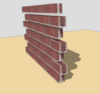 红砖墙SU模型下载_sketchup草图大师SKP模型