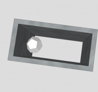 围墙中的壁灯SU模型下载_sketchup草图大师SKP模型