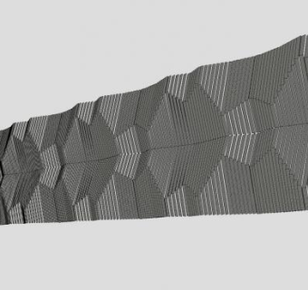 现代光伏墙设计SU模型下载_sketchup草图大师SKP模型