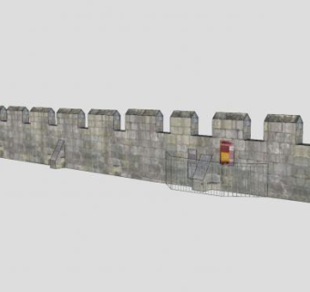 英格兰约克古城墙SU模型下载_sketchup草图大师SKP模型
