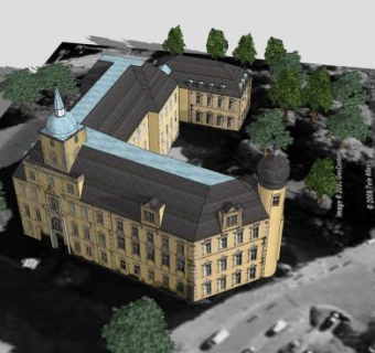 奥尔登堡城堡建筑SU模型下载_sketchup草图大师SKP模型