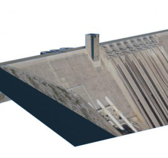 福尔松的大坝SU模型下载_sketchup草图大师SKP模型