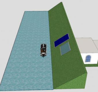 河道斜堤SU模型下载_sketchup草图大师SKP模型