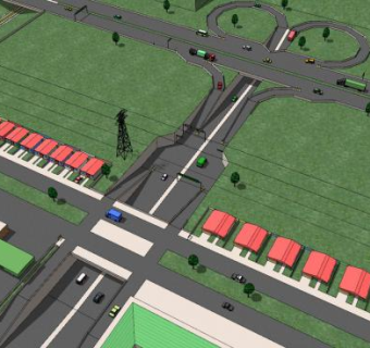 高速公路道路设施SU模型下载_sketchup草图大师SKP模型