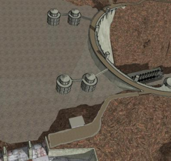 科罗拉多河胡佛大坝SU模型下载_sketchup草图大师SKP模型