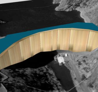 蒙蒂塞洛坝SU模型下载_sketchup草图大师SKP模型