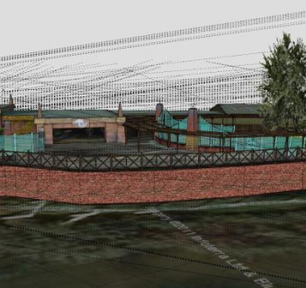 索普公园户外建筑SU模型下载_sketchup草图大师SKP模型