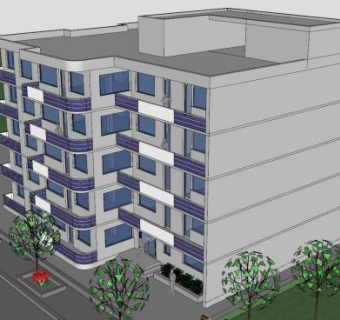罗马尼亚户外建筑SU模型下载_sketchup草图大师SKP模型