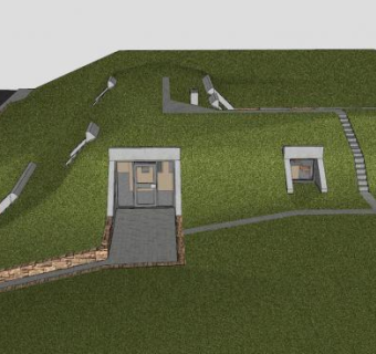 地球遮蔽家园建筑SU模型下载_sketchup草图大师SKP模型