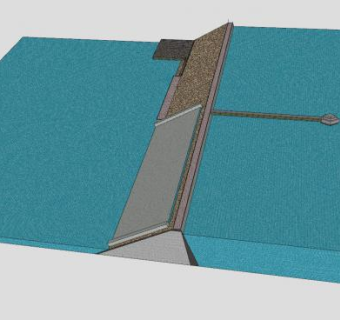 水库河堤大坝SU模型下载_sketchup草图大师SKP模型