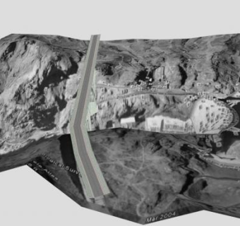 胡佛水坝和高架桥SU模型下载_sketchup草图大师SKP模型