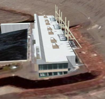 大型河堤大坝SU模型下载_sketchup草图大师SKP模型