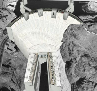 胡佛水库大坝SU模型下载_sketchup草图大师SKP模型