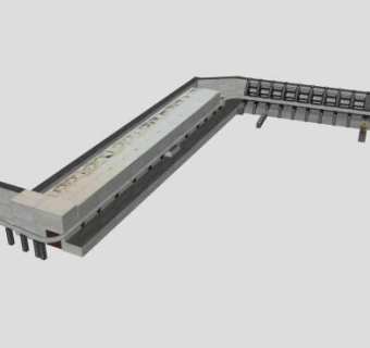 洛基里奇水坝SU模型下载_sketchup草图大师SKP模型