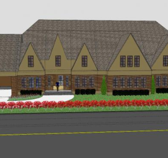 麦克豪宅别墅建筑SU模型下载_sketchup草图大师SKP模型