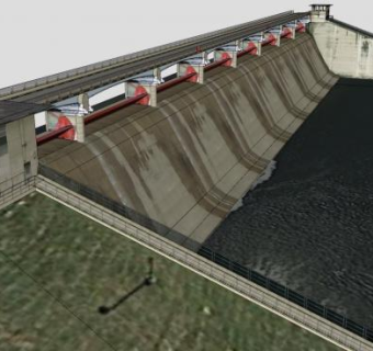 俄亥俄州胡佛大坝SU模型下载_sketchup草图大师SKP模型