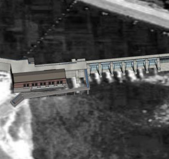 怀尔德大坝SU模型下载_sketchup草图大师SKP模型