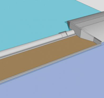 密西西比河沿岸的水力发电SU模型下载_sketchup草图大师SKP模型