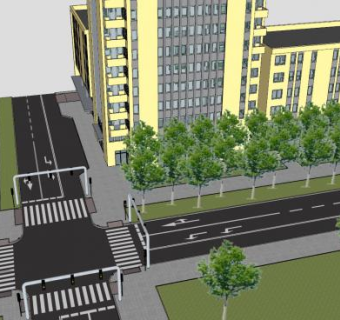 克拉科夫高层建筑房子SU模型下载_sketchup草图大师SKP模型