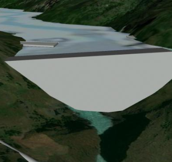 山峡水力发电大坝SU模型下载_sketchup草图大师SKP模型