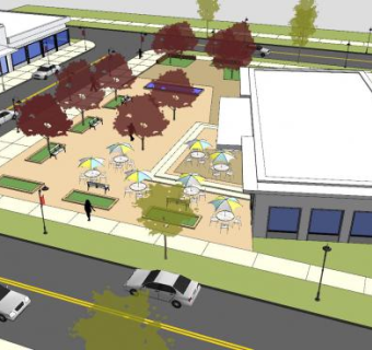 动画教程道路建筑SU模型下载_sketchup草图大师SKP模型