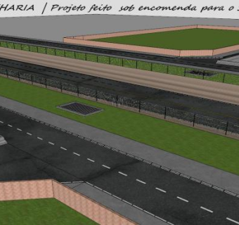 户外道路设施SU模型下载_sketchup草图大师SKP模型