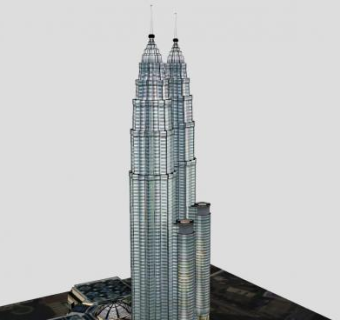 马来西亚石油公司建筑SU模型下载_sketchup草图大师SKP模型