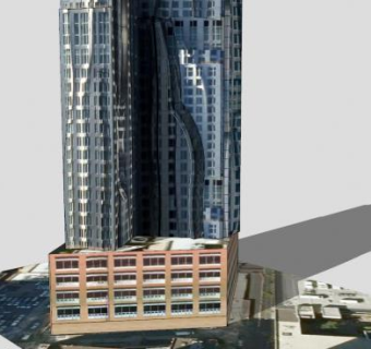 云杉街8号办公大厦SU模型下载_sketchup草图大师SKP模型