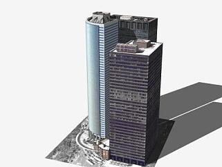 纽约道富街大楼SU模型下载_sketchup草图大师SKP模型