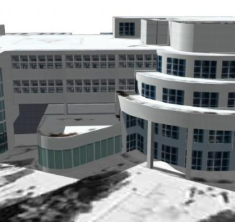 迈阿密海滩办案办公建筑SU模型下载_sketchup草图大师SKP模型