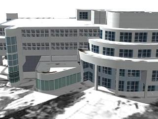 迈阿密海滩办案办公建筑SU模型下载_sketchup草图大师SKP模型