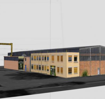 办公建筑物SU模型下载_sketchup草图大师SKP模型