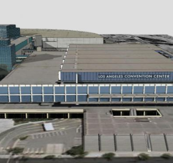 洛杉矶会议中心建筑SU模型下载_sketchup草图大师SKP模型