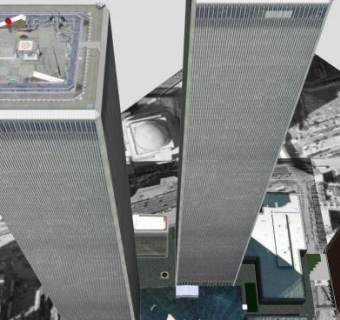 世界贸易中心综合大楼建筑SU模型下载_sketchup草图大师SKP模型