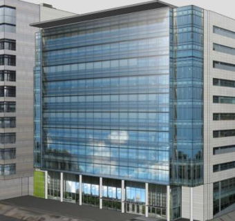 西雅图司法中心办公建筑SU模型下载_sketchup草图大师SKP模型