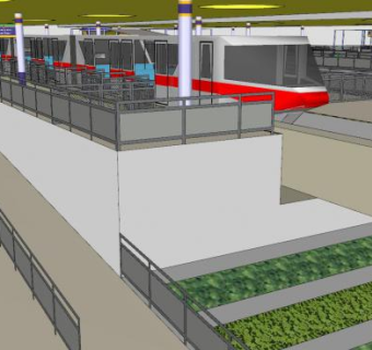 交通集团票务中心建筑SU模型下载_sketchup草图大师SKP模型