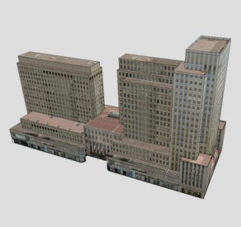 洛克菲勒中心西蒙建筑SU模型下载_sketchup草图大师SKP模型