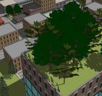 布法罗城诚市建筑SU模型下载_sketchup草图大师SKP模型