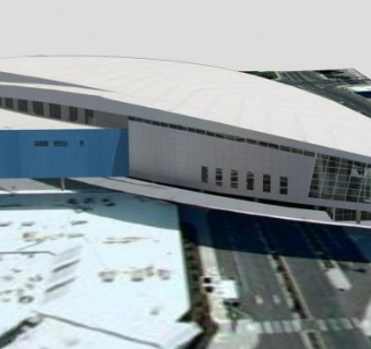 团体健康展览厅会议中心SU模型下载_sketchup草图大师SKP模型