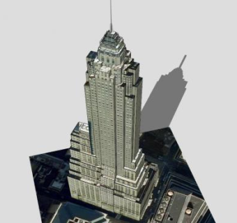 美国国际大厦办公写字楼SU模型下载_sketchup草图大师SKP模型