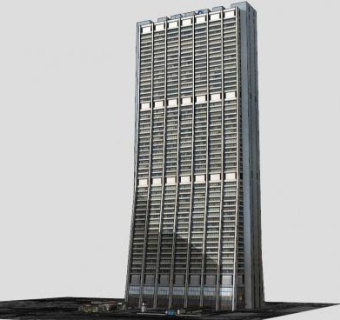 芝加哥市蔡斯大厦办公建筑SU模型下载_sketchup草图大师SKP模型