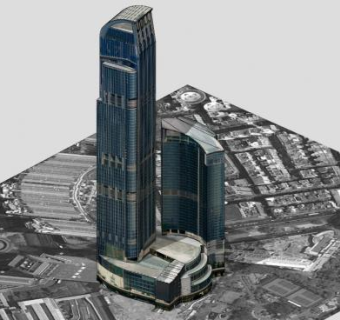 如心广场商业建筑SU模型下载_sketchup草图大师SKP模型